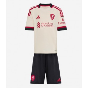 Billiga Liverpool Mohamed Salah #11 Bortatröja Barn 2025-26 Kortärmad (+ Korta byxor)